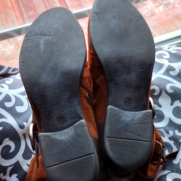 Mis Mooz Sydney Apocalypse Boots l Size 9.5 40 EU l Discontinued l Double Buckle - Picture 16 of 16